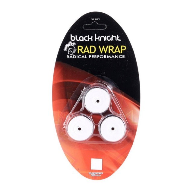 Black Knight Rad Wrap Overgrip 3-pack White